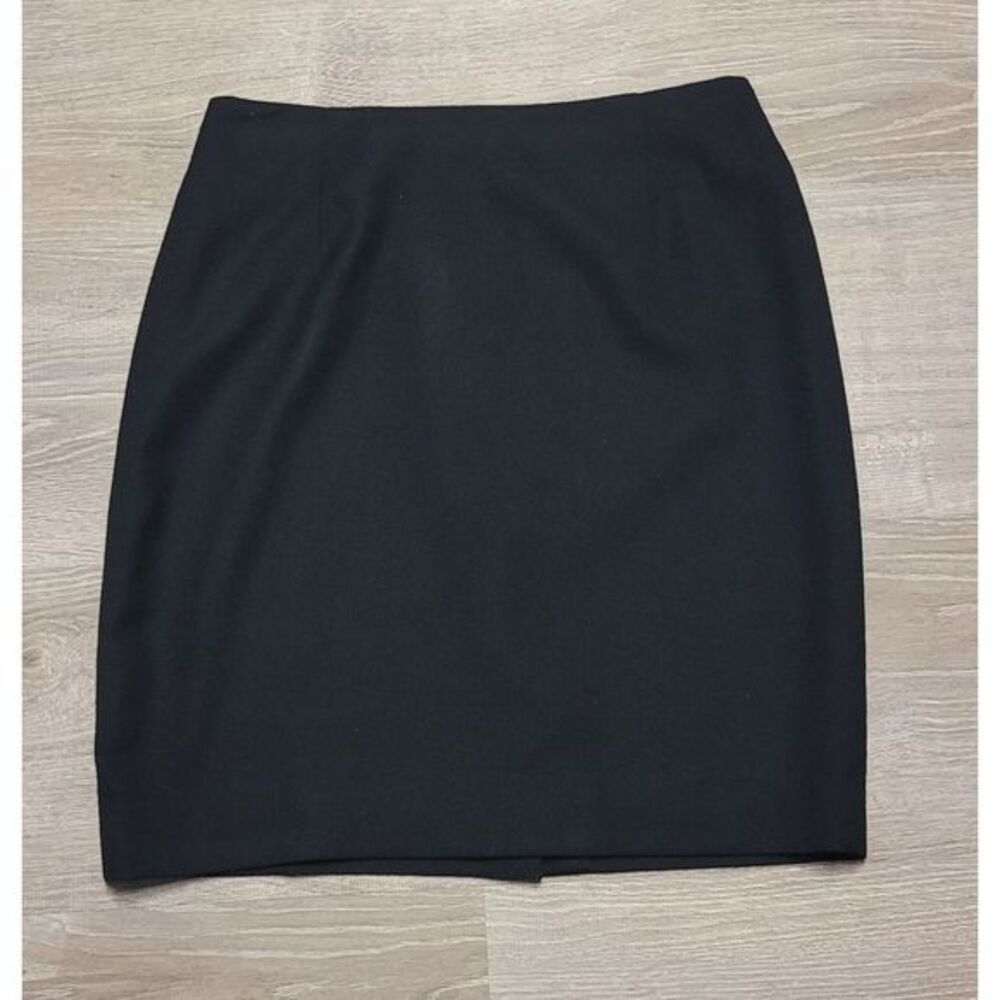 FOCUS 2000 by‎ Charles Glueck Women's Black Wool Pencil Skirt Size 10